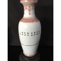 Beautiful Qianlong Chinese Antique "Season ladies Poems of China" Large Porcelain Vase, In Spring.
