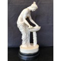 WOW !!! STUNNING RESIN CAST SEMI NUDE FIGURINE OF A MAIDEN - NO DAMAGE