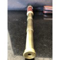 Vintage Copitar Brass and Leather Spyglass, Telescope, Monocular, 25 x 30mm In the original case