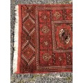 WOW !!! FANTASTIC PURE WOOL HAND KNOTTED TURKOMAN PERSIAN RUNNER 2000 X 570mm