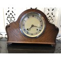WOW !!! SIMPLY STUNNING MAHOGANY CASED IMPERIAL MANTLE CLOCK WORKING 100% MADE IN CROYDON ENGLAND