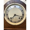 WOW !!! SIMPLY STUNNING MAHOGANY CASED IMPERIAL MANTLE CLOCK WORKING 100% MADE IN CROYDON ENGLAND