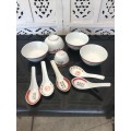 Lot Vintage Chinese Honk Kong Restaurant porcelain Tableware