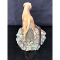 WOW !!! FANTASTIC RESIN CARVED AND HAND PAINTED SCULPTURE BY DAVID WALTON - SIGNED AND DATED 1988