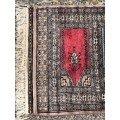 WOW !!! RARE BEAUTIFUL PURE WOOL HAND KNOTTED VINTAGE BOKHARA PERSIAN CARPET RUNNER 2000 X 630mm