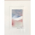 WOW !! STUNNING SMALL WATERCOLOR PAINTING BY MOIRA 1997 - SIGNED AND FRAMED