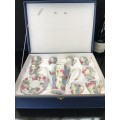Stunning Vintage German Limited Edition Royal Bavaria Gift Boxed Victorian Style Coffee Set.