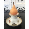 Collectible Vintage Wien Augarten Vienna Porcelain Fine China Candle Holder & Tray & original candle