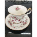 Rare c1966  Paragon "Victoriana Rose" By Appointment to Her Majesty The Queen. Tea Duo