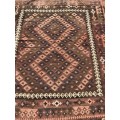 HUGE PURE WOOL HAND KNOTTED VINTAGE GHALMOORI PERSIAN KILIM CARPET 3000 X 2600mm