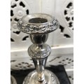 WOW !!! STUNNING PAIR OF VINTAGE SILVER PLATED CANDLESTICKS - IN EXCELLENT CONDITION