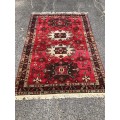 STUNNING LARGE VINTAGE HAND KNOTTED PURE WOOL PERSIAN CARPET 2120 X 1530mm