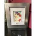 STUNNING FRAMED OIL ON CANVAS IN AN EYE CATCHING FRAME - SIGNED AND LABELED FRONT AND REAR