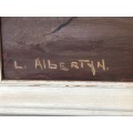 INVESTMENT ART !!! LESLIE JOHN ALBERTYN (1931 - 2011) LARGE FRAMED OIL ON BOARD LANDSCAPE