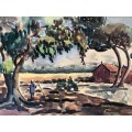 WOW !! CHARLES THEODORE VILLET ( 1896 - 1963) - STUNNING WATERCOLOR PAINTING No 26 - TITLED & SIGNED