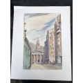 WOW !! CHARLES THEODORE VILLET ( 1896 - 1963) - STUNNING UNFRAMED WATERCOLOR PAINTING No 96 - SIGNED