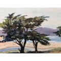 WOW !! CHARLES THEODORE VILLET ( 1896 - 1963) - STUNNING UNFRAMED WATERCOLOR PAINTING No 70 - SIGNED