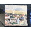 WOW !! CHARLES THEODORE VILLET ( 1896 - 1963) - STUNNING UNFRAMED WATERCOLOR PAINTING No 4 - SIGNED