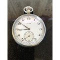 LOVELY VINTAGE MECHANICAL WIND UP CYMA POCKET WATCH IN FULL WORKING ORDER - 1960's