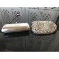 2 Lovely Antique 19th Century  Silver Plated purses