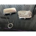 2 Lovely Antique 19th Century  Silver Plated purses
