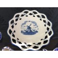 Lot Vintage Delft Blue and white China