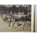 INVESTEMENT ART !!! NICO COETZEE (SA 20th CENTURY) GORGEOUS FRAMED OIL ON BOARD - ELEPHANT