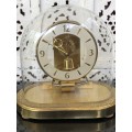 GERMAN MADE CARDINAL ELECTRONIC MYSTERY IMPULSE GLASS DOME ANNIVERSARY MANTEL CLOCK