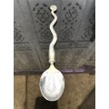 WOW !!! CARROL BOYES FUNCTIONAL ART !!!  WAVE PATTERN SERVING SPOON - CLEARLY MARKED
