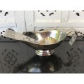 WOW !!! CARROL BOYES FUNCTIONAL ART !!! STAINLESS GRAVY BOAT AND MATCHING LADLE - CLEARLY MARKED
