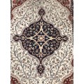 WOW !!! STUNNING NICELY WORN HAND KNOTTED PURE WOOL ISLAM ABAD PERSIAN CARPET - 1240 X 1780mm