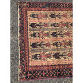 WOW !!! STUNNING NICELY WORN ANTIQUE BALOUCH HAND KNOTTED PERSIAN CARPET - 1080 X 2250mm