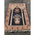 WOW !!! GORGEOUS NICELY WORN ANTIQUE HAND KNOTTED PERSIAN CARPET - 1235 X 1860mm