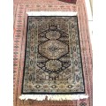 Wow !!! Stunning Genuine Persian Pure Wool Hand Knotted Blue Area Rug - re-listed due to non-payment