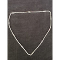 STUNNING STERLING SILVER CHOKER CHAIN - 3.59g - CLEARLY MARKED