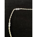 STUNNING STERLING SILVER CHOKER CHAIN - 3.59g - CLEARLY MARKED