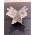 Carrol Boyes Functional Art (1954 - 2019) - 18/8 Stainless steel Man Paper Business Card Holder
