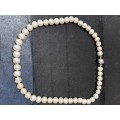 FRESH WATER PEARL NECKLACE WITH 925 STAMPED SILVER MAGNETIC CLASP