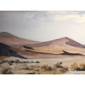 GERALDINE GULSTON (SA 20th CENTURY) LARGE UNFRAMED WATERCOLOUR PAINTING `SOUTH WEST AFRICA`