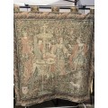 WHAT A BEAUTY !!!! STUNNING LARGE FRENCH MEDIEVAL AUBUSSON /TAPESTRY WALL HANGING 1540 X 1540mm