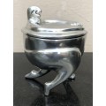 CARROL BOYES (1954 - 2019) PICASSO PATTERN HEAVY LIDDED SUGAR BOWL - CLEARLY MARKED