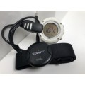 SUUNTO AMBIT 2 WHITE FITNESS WATCH WITH CHARGER AND HEART MONITOR - FULL WORKING ORDER