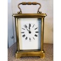 STUNNING LARGE AND HEAVY FRENCH CARRIAGE CLOCK - FULL WORKING ORDER