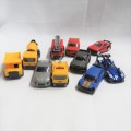 Lot of 10 Teamster toy cars