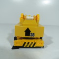 Yellow toy crane truck