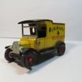 Matchbox 1912 Ford model T delivery van - Colman's Mustard -Models of Yesteryear Y-12 -Missing wheel