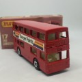 1972 Matchbox 75 series superfast #17-B The Londoner bus Berger Paints - mint boxed