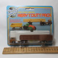 Vintage Yatming Road Tough #1389 truck and gondola trailer in pack