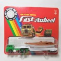 Vintage Yatming Fast Wheel #1387 truck and boat on trailer in pack