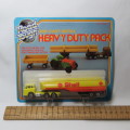 Vintage Yatming Road Tough #1382 truck with shell tanker in pack